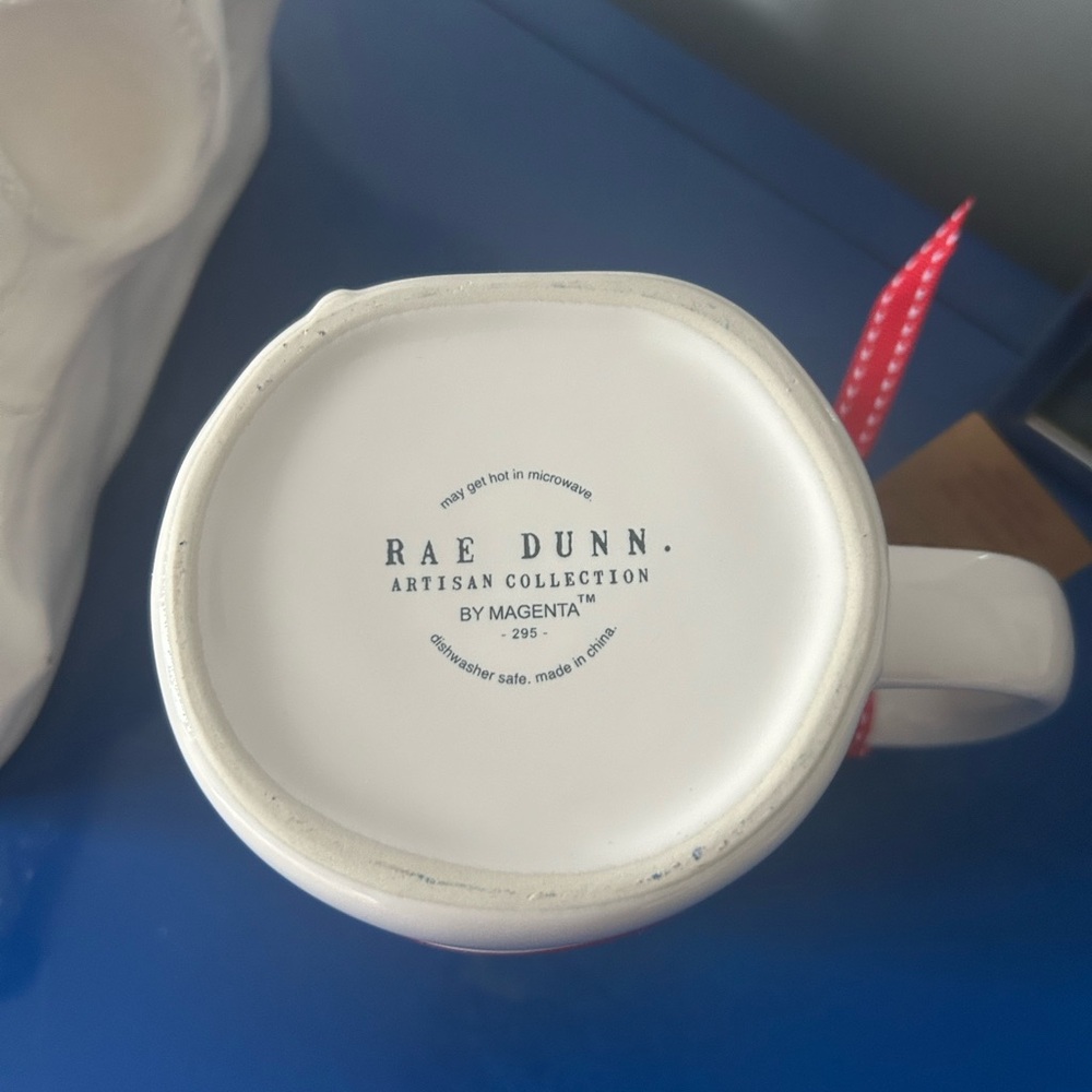 Rae Dunn Red and White You’re My Greatest Gift Decotative Ribbon Mug - Picture 5 of 5